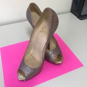 Christian Louboutin Multicolor Peep Toe Pump